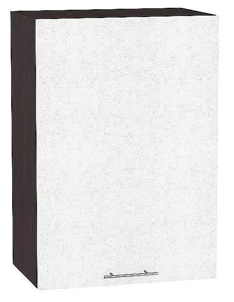 Шкаф верхний с 1-ой дверцей Валерия-М 720х600 Белый металлик/Венге