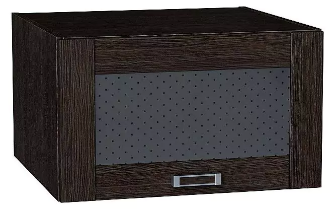 Шкаф верхний горизонтальный остекленный с увеличенной глубиной Лофт 600 Wenge Veralinga/Венге
