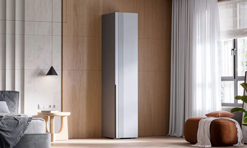Шкаф-пенал Альмерия ШК-400 (серый графит/бархат серый)