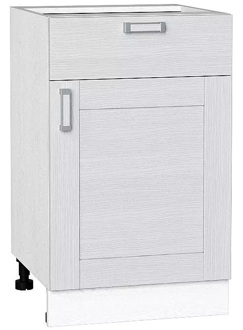 Шкаф нижний с 1-ой дверцей и ящиком Лофт 500 Snow Veralinga/Белый