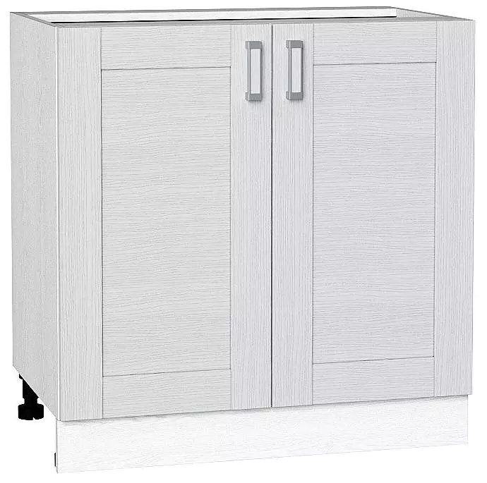 Шкаф нижний с 2-мя дверцами Лофт 800 Snow Veralinga/Белый