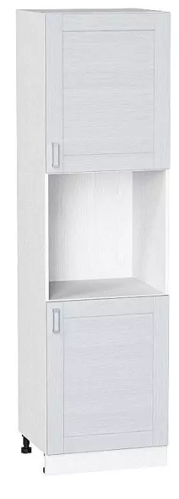 Шкаф пенал под бытовую технику с 2-мя дверцами Лофт 600 (для верх шкафов высотой 720) Snow Veralinga/Белый
