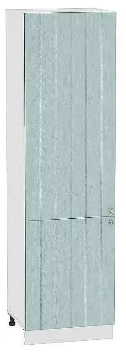 Шкаф пенал с 2-мя дверцами Прованс 600Н (для верхних шкафов высотой 920) Голубой/Белый
