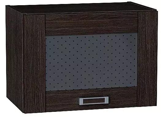 Шкаф верхний горизонтальный остекленный Лофт 500 Wenge Veralinga/Венге