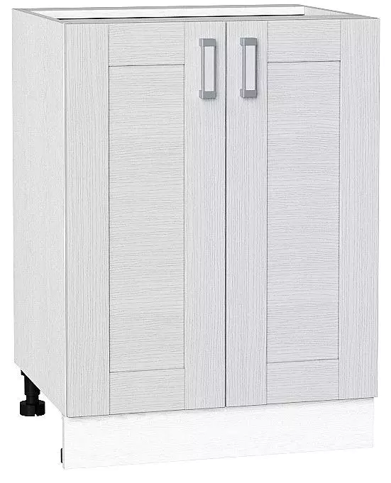 Шкаф нижний с 2-мя дверцами Лофт 600 Snow Veralinga/Белый