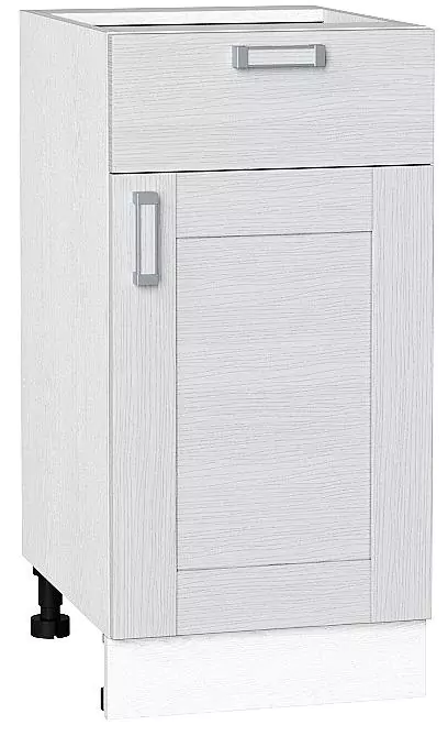 Шкаф нижний с 1-ой дверцей и ящиком Лофт 400 Snow Veralinga/Белый