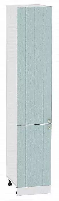 Шкаф пенал с 2-мя дверцами Прованс 400 (для верхних шкафов высотой 720) Голубой/Белый