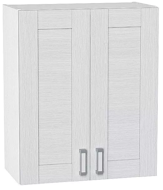 Шкаф верхний с 2-мя дверцами Лофт 720х600 Snow Veralinga/Белый