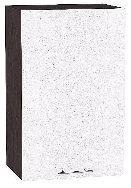 Шкаф верхний с 1-ой дверцей Валерия-М 920х450 Белый металлик/Венге