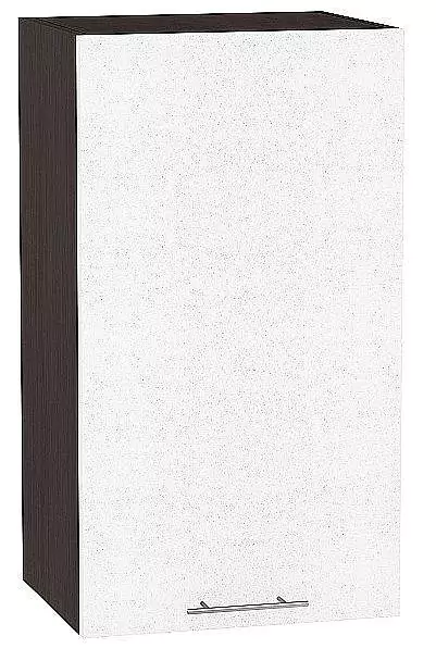 Шкаф верхний с 1-ой дверцей Валерия-М 920х400 Белый металлик/Венге