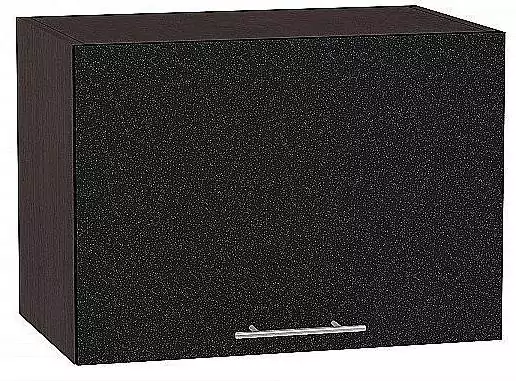 Шкаф верхний горизонтальный Валерия-М 500 Черный металлик/Венге