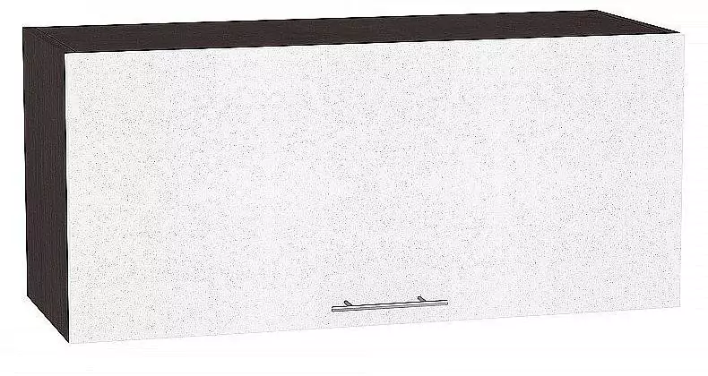 Шкаф верхний горизонтальный Валерия-М 800 Белый металлик/Венге