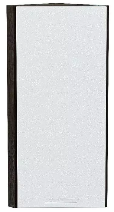 Шкаф верхний торцевой Валерия-М 920 Белый металлик/Венге