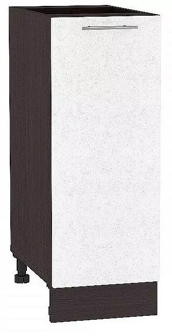 Шкаф нижний с 1-ой дверцей Валерия-М 300 Белый металлик/Венге