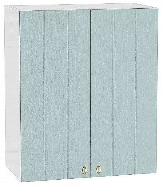 Шкаф верхний с 2-мя дверцами Прованс 720х600 Голубой/Белый