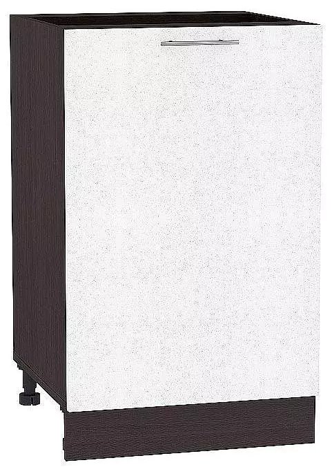 Шкаф нижний с 1-ой дверцей Валерия-М 500 Белый металлик/Венге