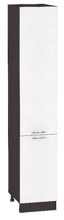 Шкаф пенал с 2-мя дверцами Валерия-М 400х2340 Белый металлик/Венге