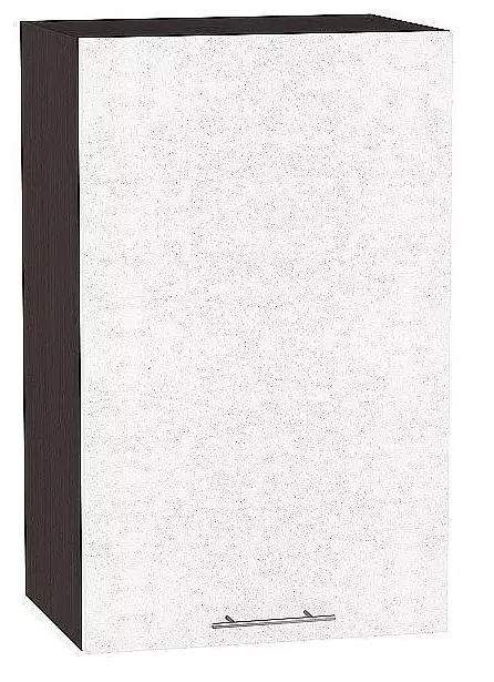 Шкаф верхний с 1-ой дверцей Валерия-М 720х450 Белый металлик/Венге