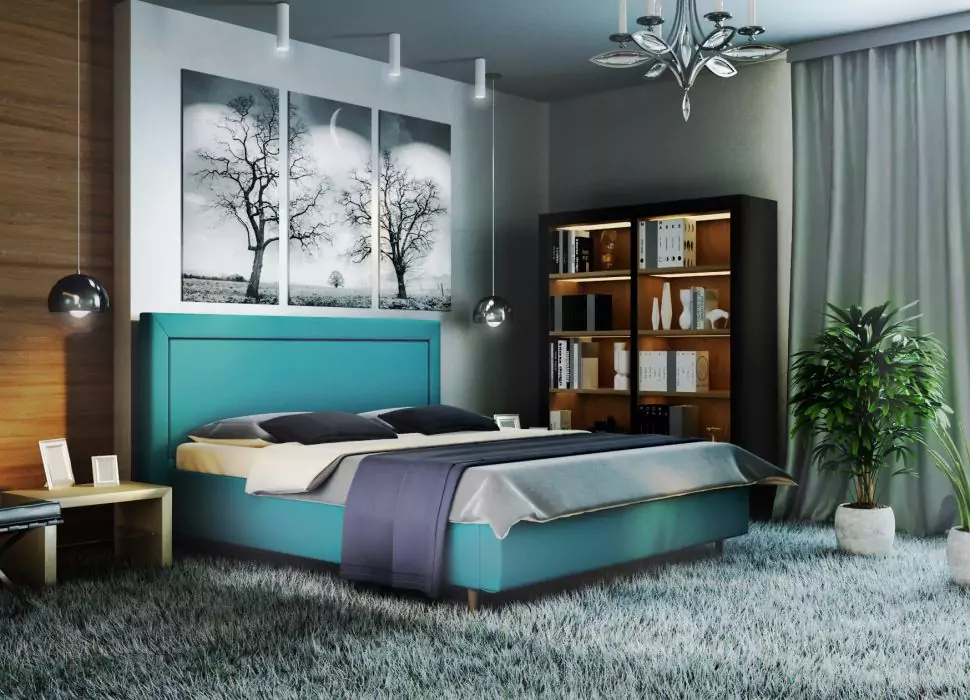 Кровать двуспальная Афина с подъемным механизмом дизайн 23