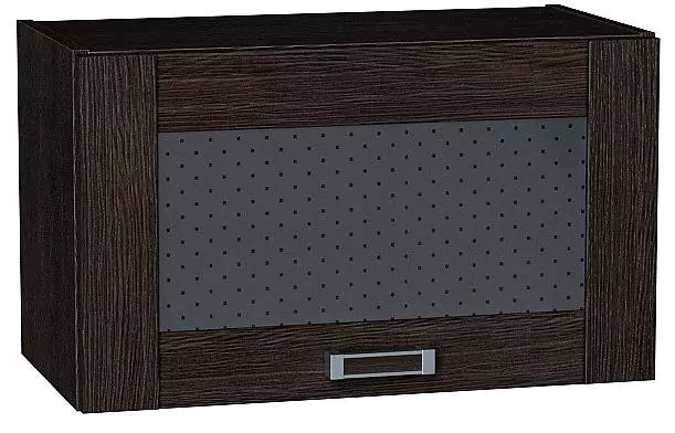 Шкаф верхний горизонтальный остекленный Лофт 600 Wenge Veralinga/Венге