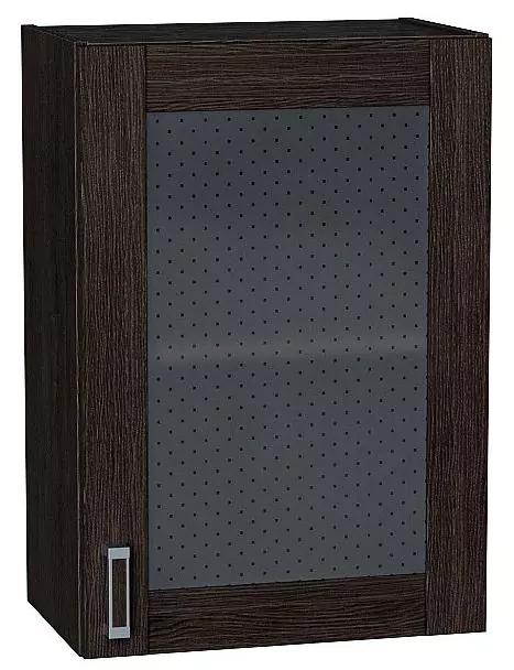Шкаф верхний с 1-ой остекленной дверцей Лофт 720х500 Wenge Veralinga/Венге