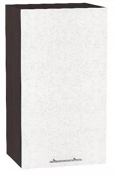 Шкаф верхний с 1-ой дверцей Валерия-М 720х400 Белый металлик/Венге