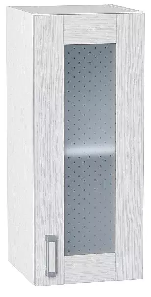Шкаф верхний с 1-ой остекленной дверцей Лофт 720х300 Snow Veralinga/Белый