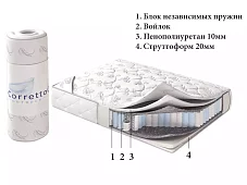 Матрас Ролл Лази Белый