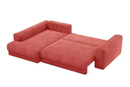 Угловой диван Мэдискона Еврокнижка Красный