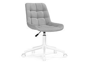 Офисное кресло Честер светло-серый / белый