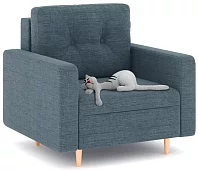 Кресло Белфаст Без механизма Синий 