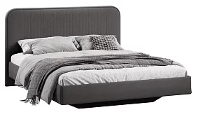 Двуспальная кровать без подъемного механизма 160х200 Тиффани Тип 1 Кровати без механизма Серый 