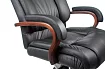 Кресло руководителя Бюрократ T-9925 Walnut дизайн 1, Черный