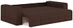Прямой диван Леос, Коричневый