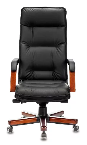 Кресло руководителя Бюрократ T-9927 Walnut дизайн 1, Черный