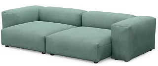 Диван двухсекционный Фиджи Без механизма Зеленый