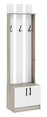 Вешалка для одежды Вега ВШ-2 (дуб крафт серый/белый) Белый