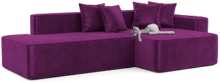 Угловой диван Маниса Еврокнижка Фиолетовый