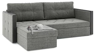 Угловой диван Даймонд Дельфин Серый 