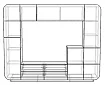 Стенка Мебелеф-5, Красный