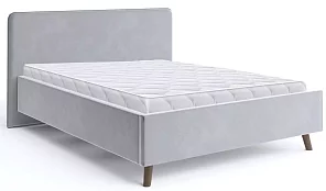 Интерьерная кровать с матрасом Ванесса 160 с мягкой спинкой 