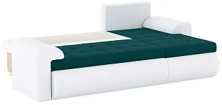 Угловой диван Кормакоф Еврокнижка Зеленый 