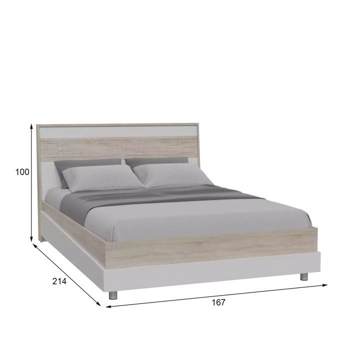 ф54/гранд Спальня Мальта дизайн 1 кровать размеры