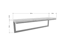 Полка Айсберг Лофт 02/120 Черный