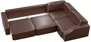 Модульный диван Триумф Лонг Слайд Еврокнижка Коричневый 