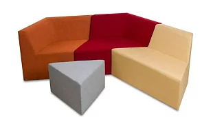 Пуф Оригами Серый