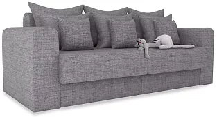 Прямой диван Мэдискона Еврокнижка Серый