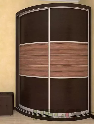 Радиусный шкаф-купе Мебелеф-15