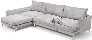 Угловой диван Бостон Без механизма Серый