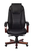 Кресло руководителя Бюрократ T-9923 Walnut дизайн 1 Черный